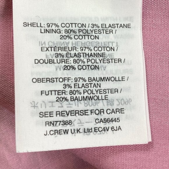 J.Crew Tropical Floral Print Poplin Pink/Lavender Floral Sun Dress S #333F - Picture 7 of 8